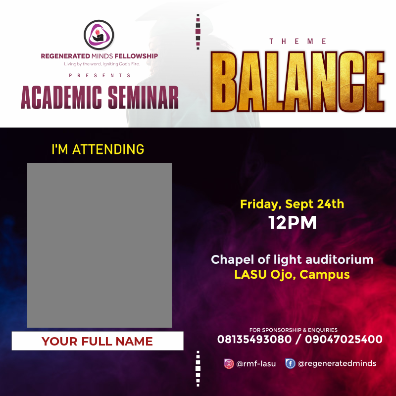 RMF FRESHERS ACADEMIC SEMINAR