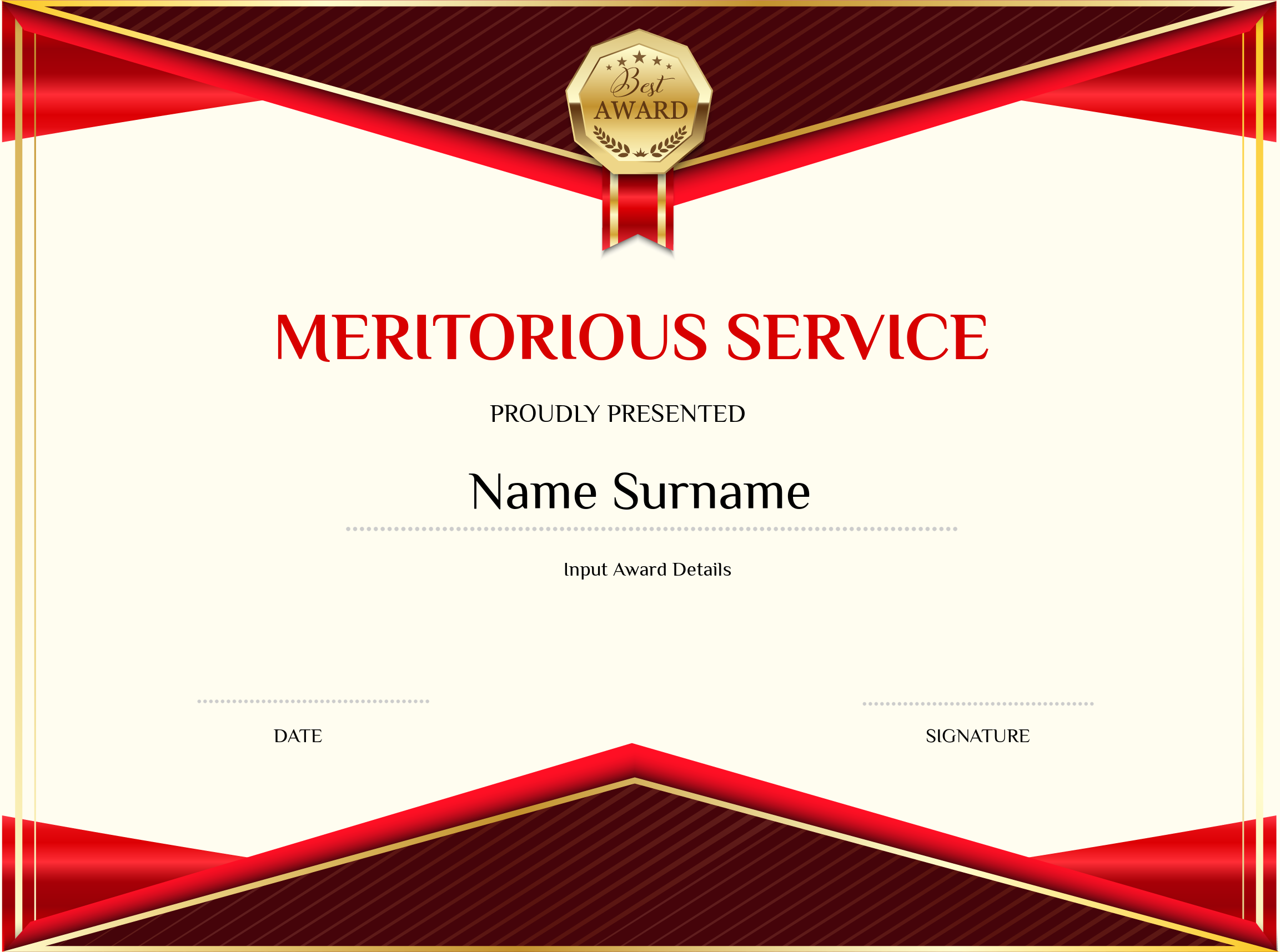 Meritorious Service Award